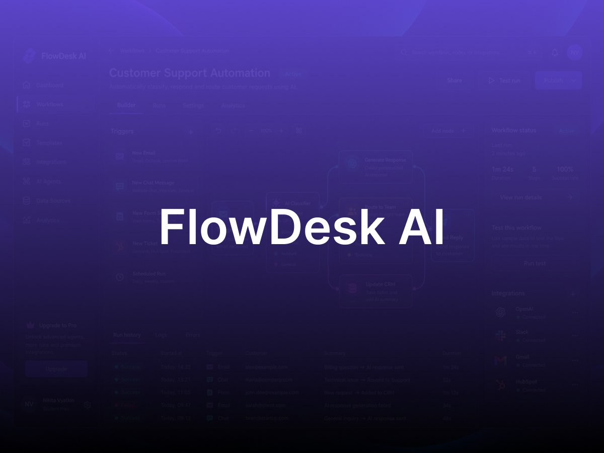 Preview for FlowDesk AI
